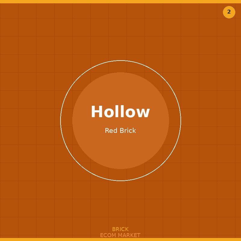 Hollow Red Clay Brick