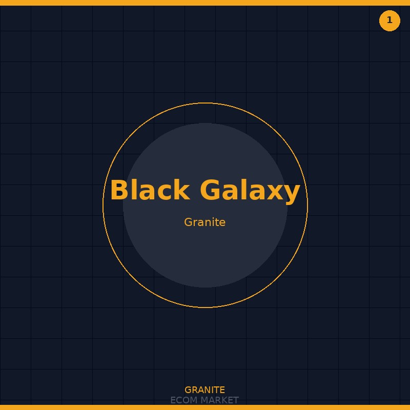 Black Galaxy Granite Slab