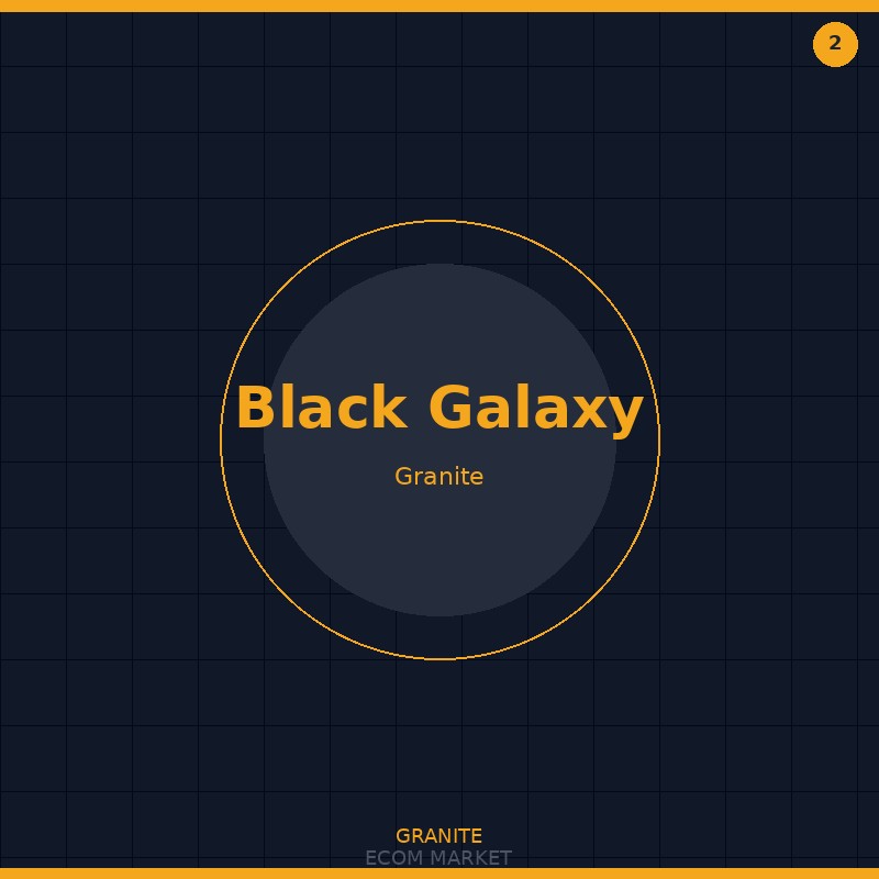 Black Galaxy Granite Slab