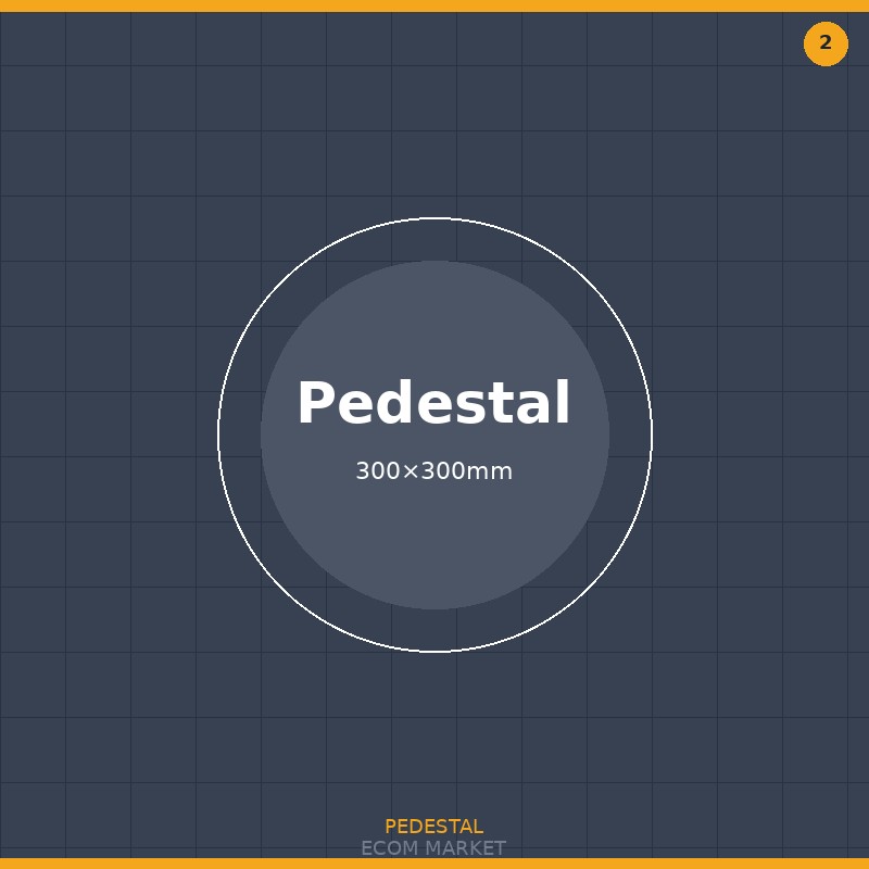 Hollow Pedestal Block 300×300×120mm