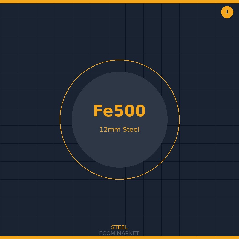 Fe500 TMT Steel Bar 12mm